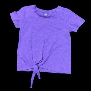 👣 10/$25 - Purple Tee w/ Tie Detail